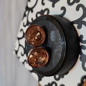 Mk rose gold earrings